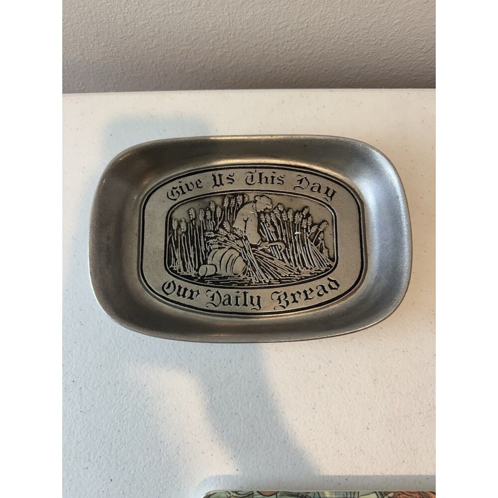 Wilton Armetale, RWP, Give Us This Day, Daily Bread Tray, Penna USA Pewter
